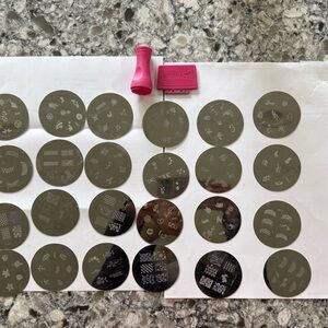 Konad Nail Art Stamping Plates Set